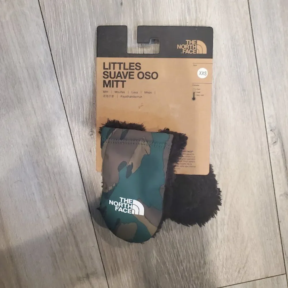 The North Face Babies' Suave Oso Mittens In Evergreen Mountain Glove Siz…